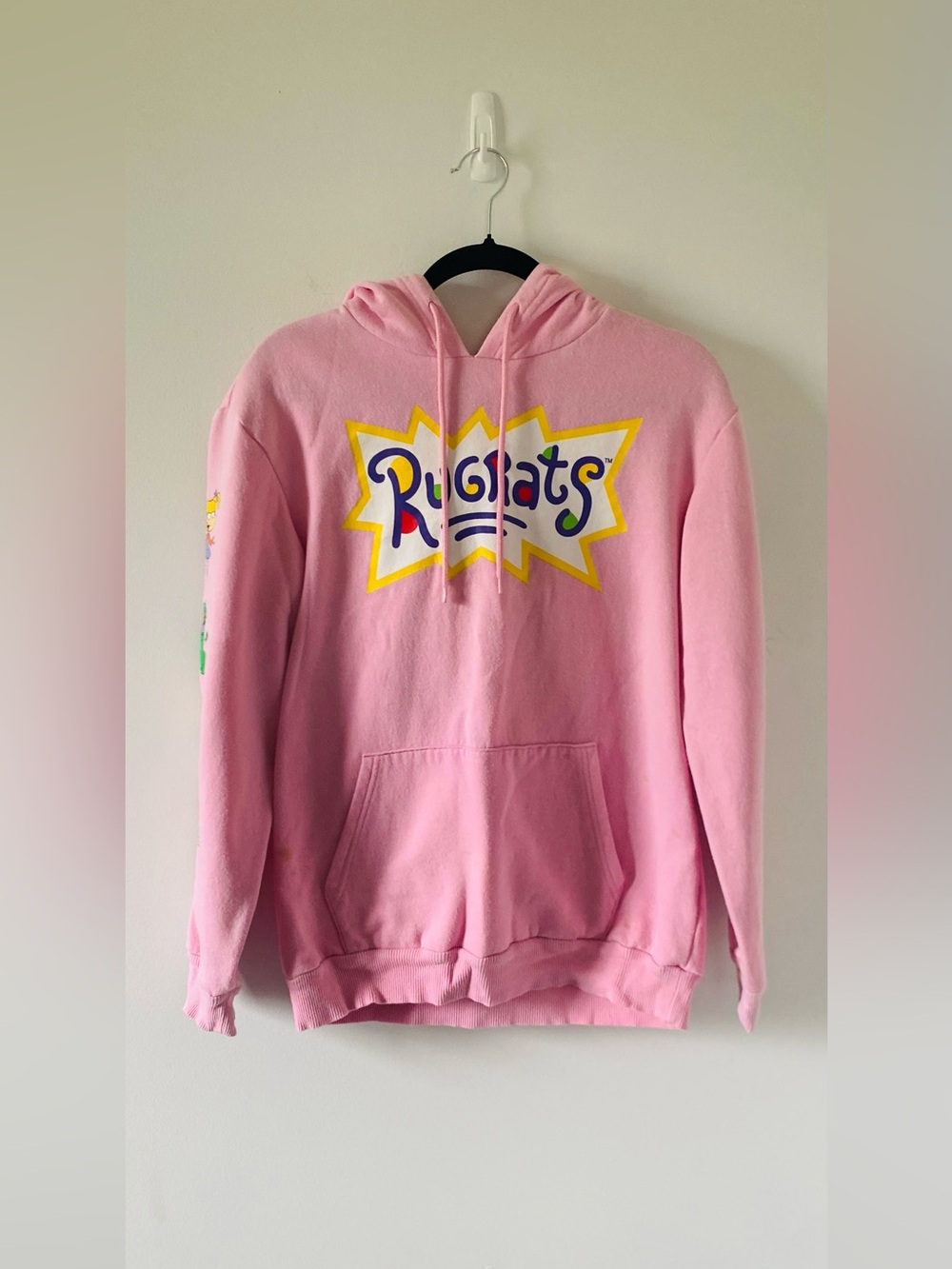 Vintage 90’s Pink Rugrats Hoodie, Nostalgia, Y2K, Retro, Kidcore, Pop Culture M
